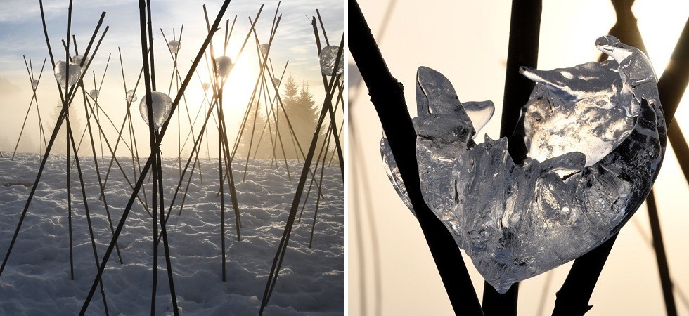 L’opera di Land art che mostra l’effetto dei cambiamenti climatici